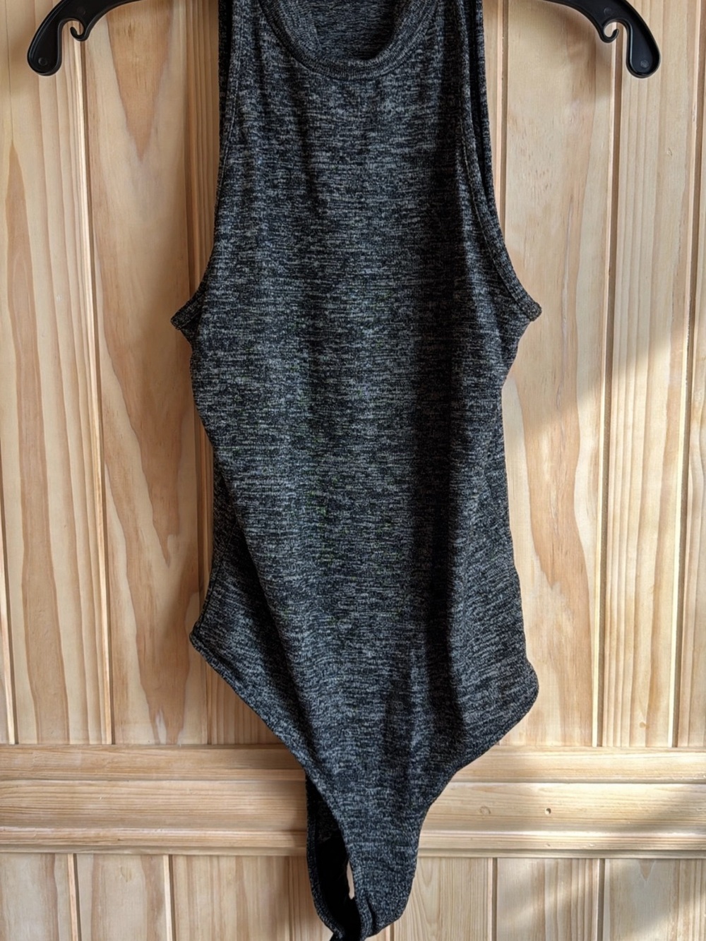 Gianni Bini Sleeveless Heather Gray Women’s Tank Bodysuit Small